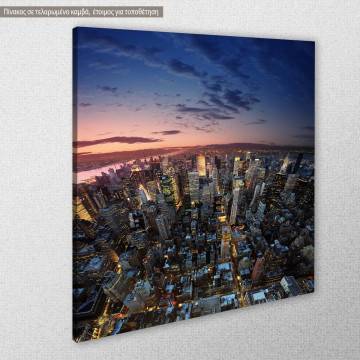 Canvas print New York, Manhattan at sunset 2