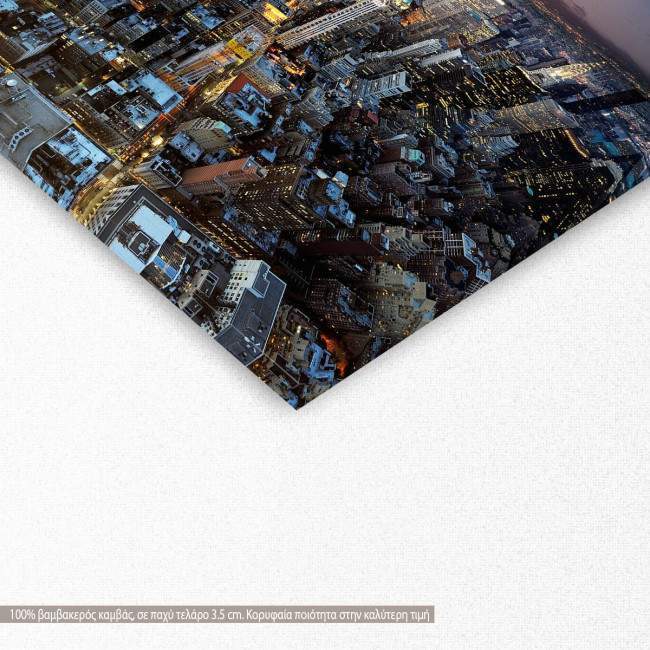 Canvas print New York, Manhattan at sunset, detail