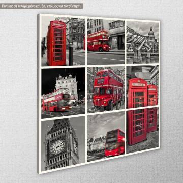 Canvas print London, London collage 2