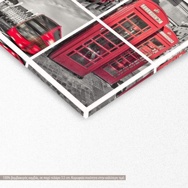 Canvas print London, London collage, detail