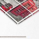Canvas print London, London collage, detail