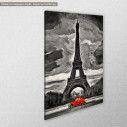 Canvas print Paris, Eiffel tower proposal II, side