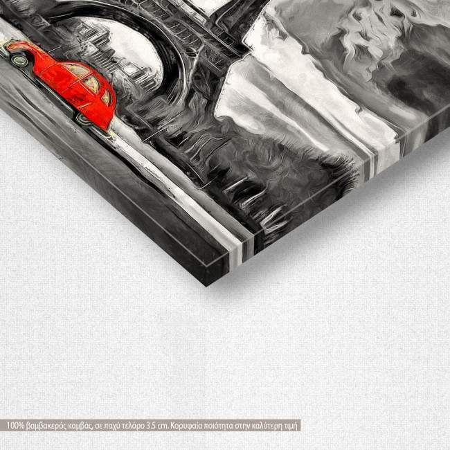 Canvas print Paris, Eiffel tower proposal II, detail