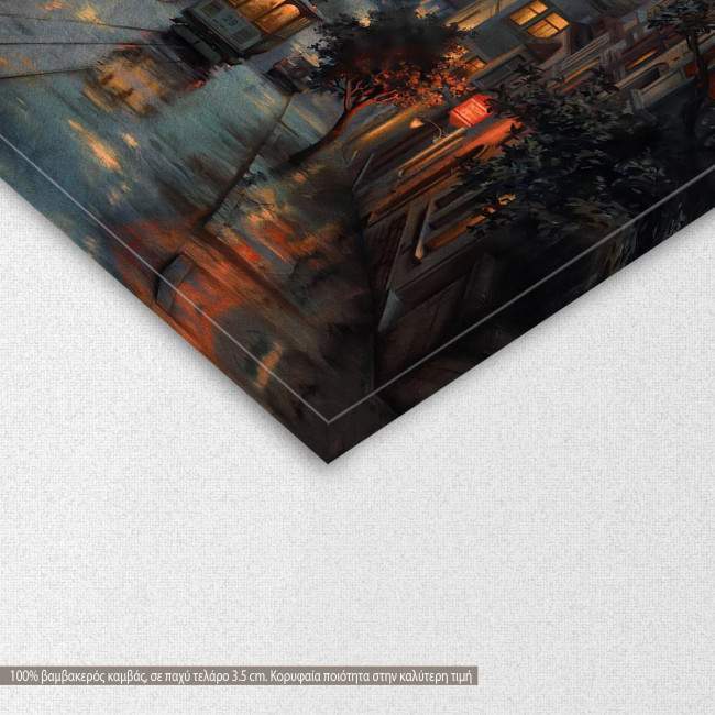 Canvas print San Francisco cable cars, detail