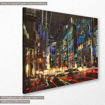 Canvas print Urban night from dreams time 2