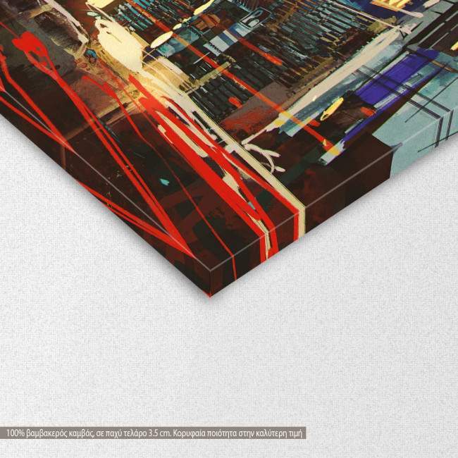 Canvas print Urban night from dreams time, detail