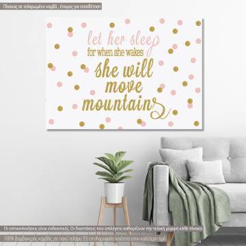 Canvas print Let her sleep