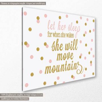 Canvas print Let her sleep 2