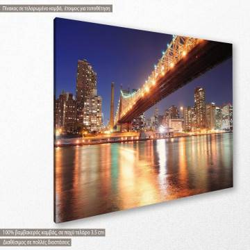 Canvas print  Queensboro bridge and Manhattan 2