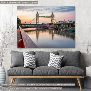 Πίνακας σε καμβά Λονδίνο γέφυρα, Tower bridge London