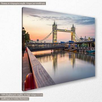Πίνακας σε καμβά Λονδίνο γέφυρα, Tower bridge London 2