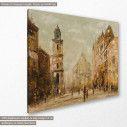 The market canvas print, side