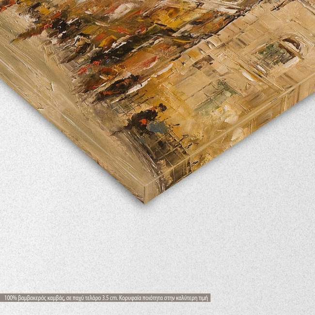 The market canvas print, detail