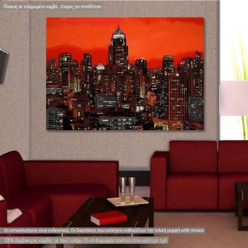 Canvas print View of modern city