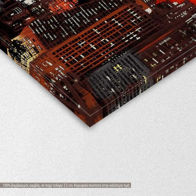 Canvas print View of modern city, detail