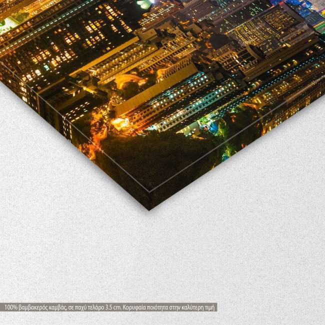 Canvas print  Hong Kong skyline, detail
