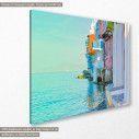 Canvas print  Little Venice Mykonos, side
