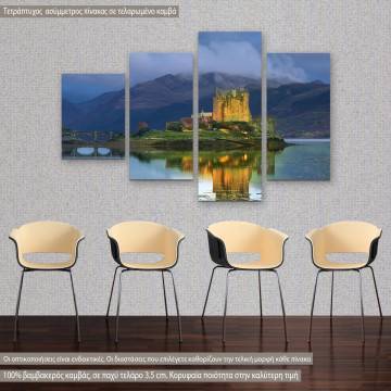 Canvas print Eilean Donan castle four panels