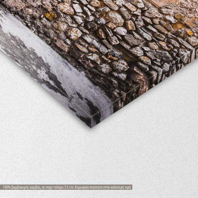 Canvas print Bicycle at wall, detail