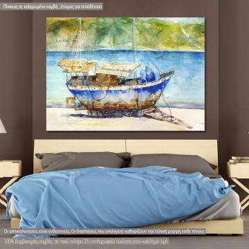 Canvas print Old ship