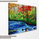 Canvas print Maple near stream, side