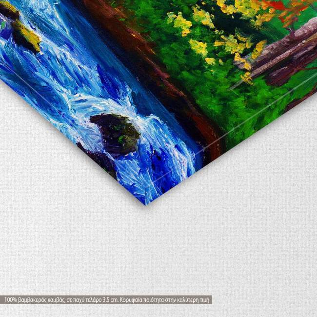 Canvas print Maple near stream, detail