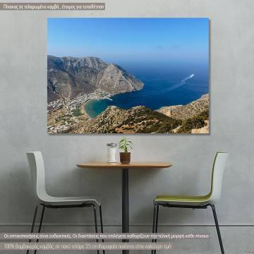 Πίνακας σε καμβά Kamares view