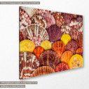 Canvas print Seashells and stones, side