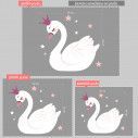 Kids wall stickers Cute swan Princess