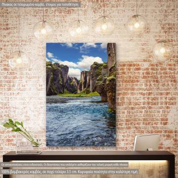 Canvas print  The cold water