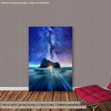 Canvas print  Island in the milky way