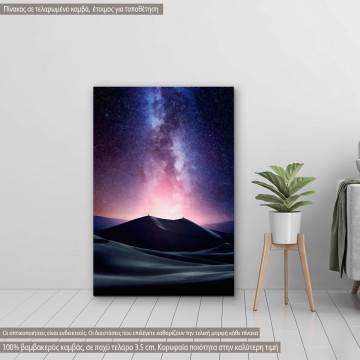 Πίνακας σε καμβά Γαλαξίας, Desert milky way