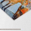 Canvas print Donkeys in Santorini, detail