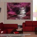 Canvas print Alternate colored surreal waterfall