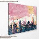 Canvas print  Watercolor monuments I, side