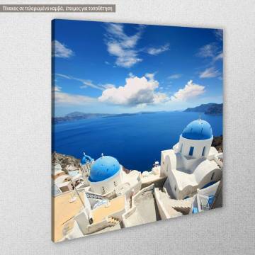 Πίνακας σε καμβά Σαντορίνη, Santorini view VIII 2