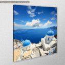 Canvas print Santorini view VIII, side
