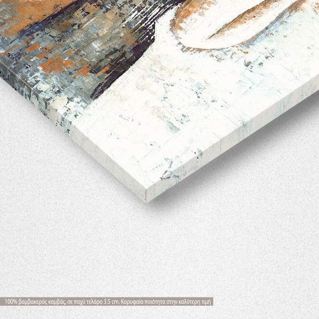 Canvas print Smoking lady, detail