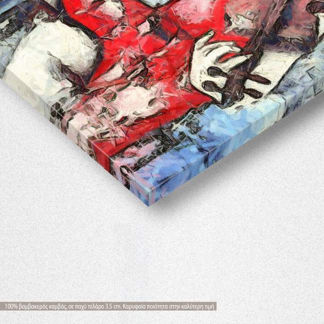 Canvas print Woman and a violin, detail