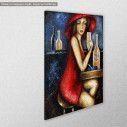 Canvas print Elegant lady I, side