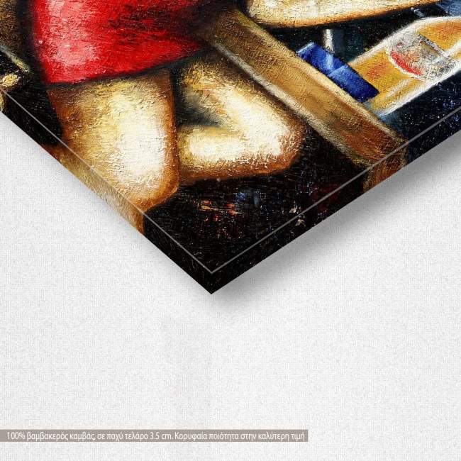 Canvas print Elegant lady I, detail