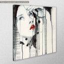 Canvas print Watercolor girl VI, side