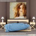 Canvas print Beautiful girl painting