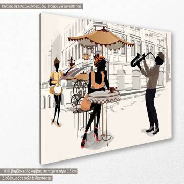 Canvas print Street views in the old city 2