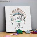Kids canvas print Be brave little one