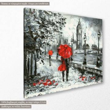 Canvas print  Street view of London Framed canvas View 1 2