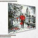 Canvas print  Street view of London, side