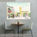 Canvas print Street cafe