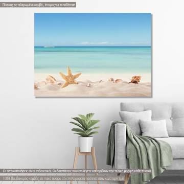Πίνακας σε καμβά Παραλία, Summer beach II