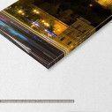 Canvas print Budapest by night five panels